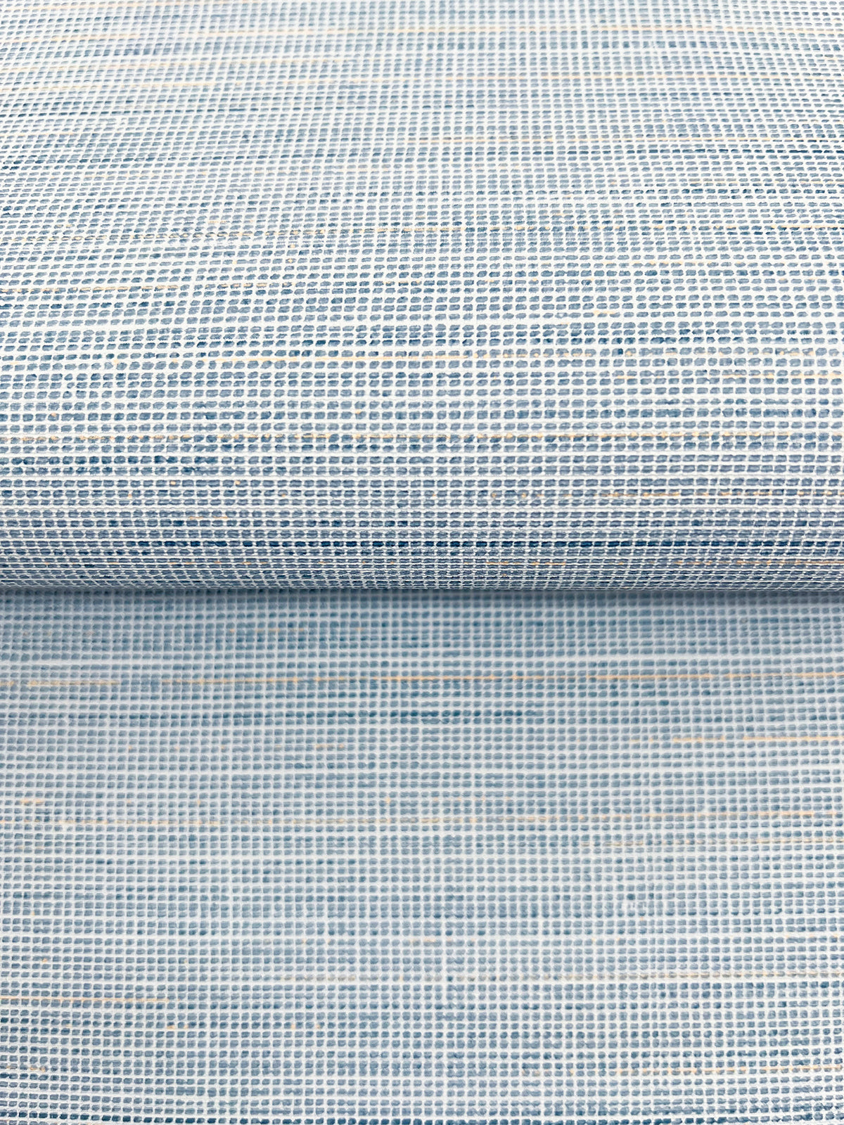 Drift Weave Wide Width Wallpaper - Blue wallpaper detail