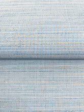 Load image into Gallery viewer, Drift Weave Wide Width Wallpaper - Blue wallpaper detail