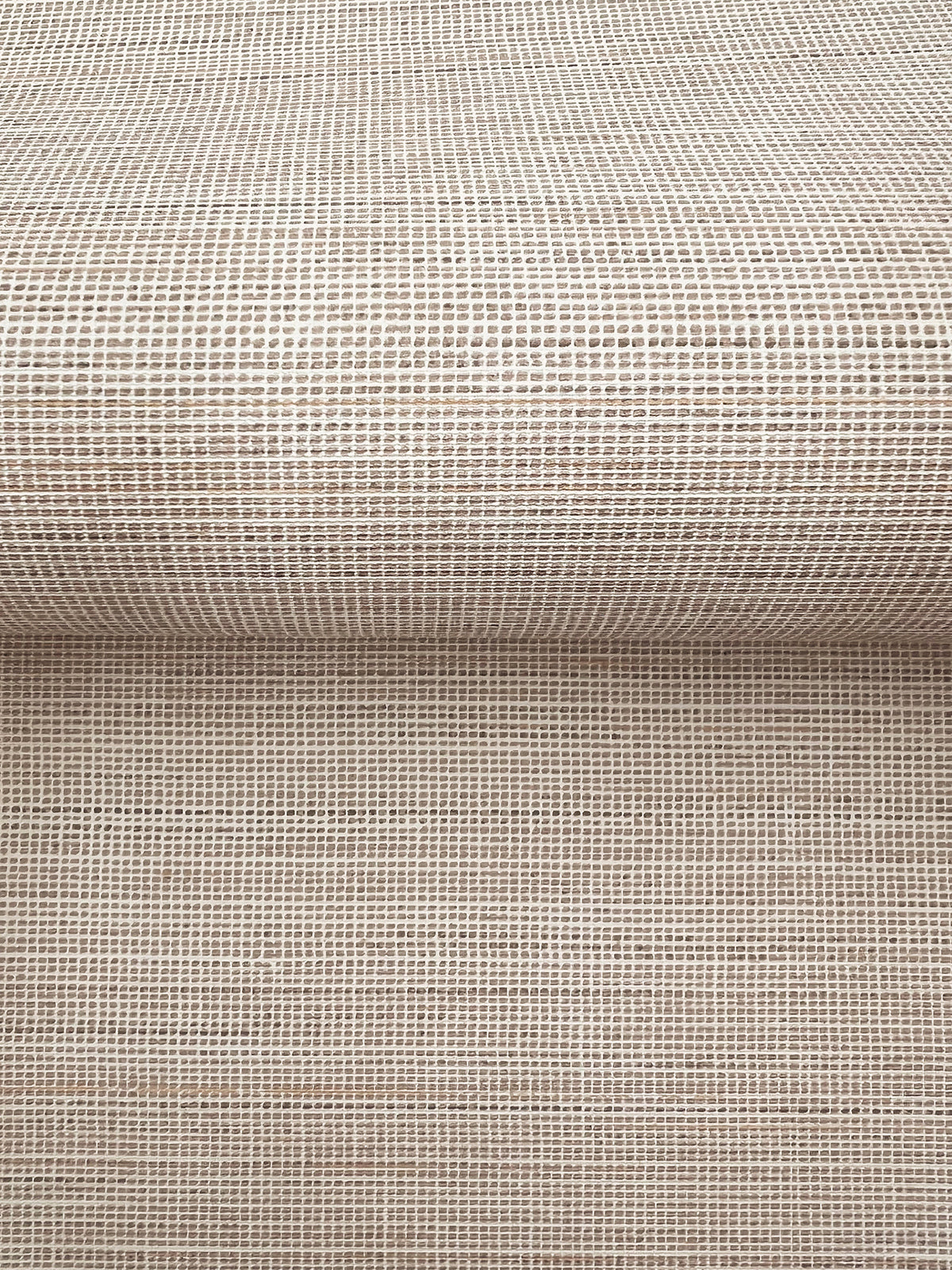 Drift Weave Wide Width Wallpaper - Taupe wallpaper detail