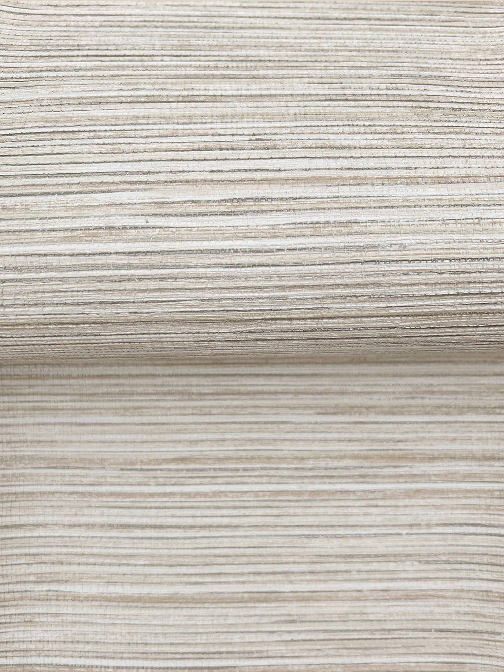 Stacked Bamboo Wide Width Wallpaper - Silver wallpaper detail