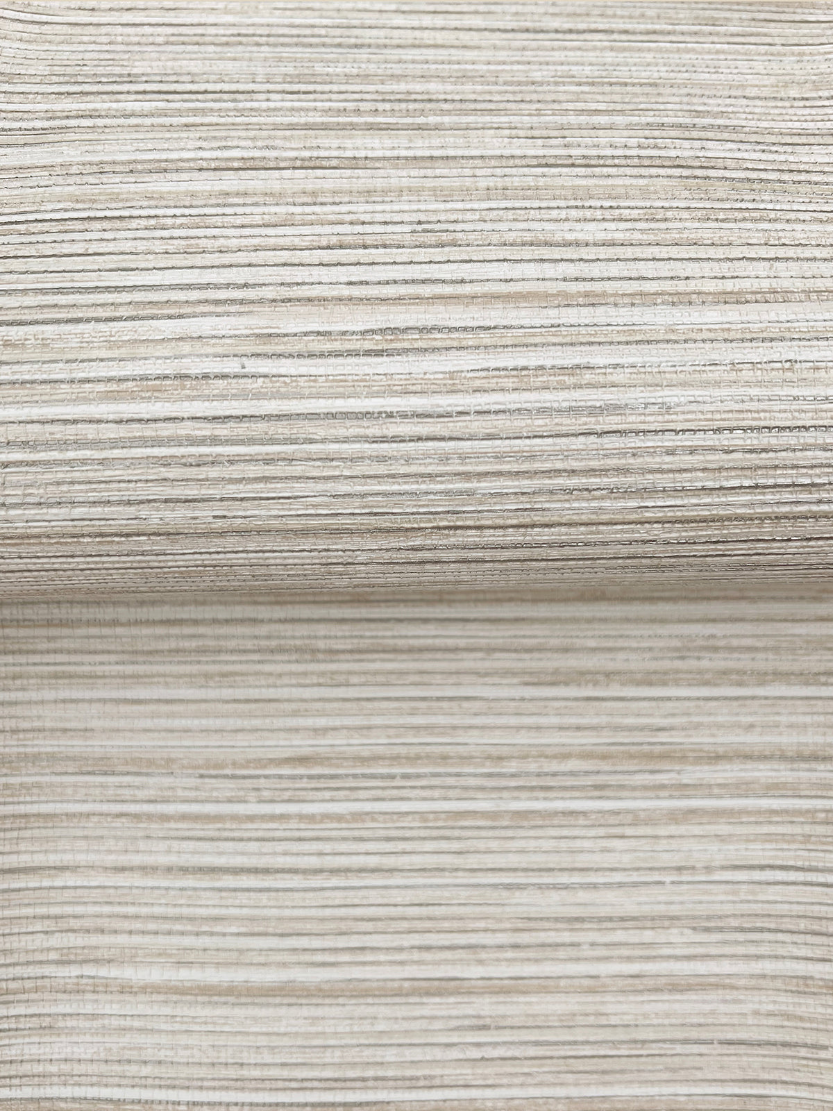 Stacked Bamboo Wide Width Wallpaper - Silver wallpaper detail