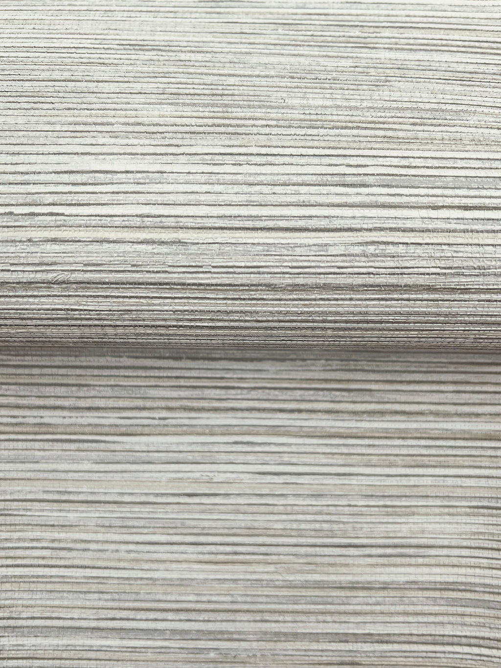 Stacked Bamboo Wide Width Wallpaper - Off-White wallpaper detail