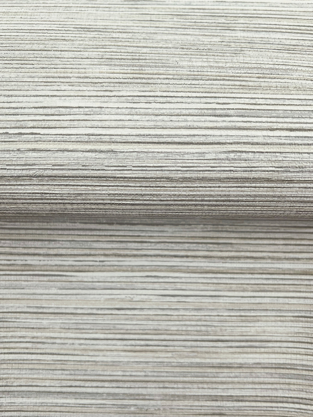 Stacked Bamboo Wide Width Wallpaper - Off-White wallpaper detail