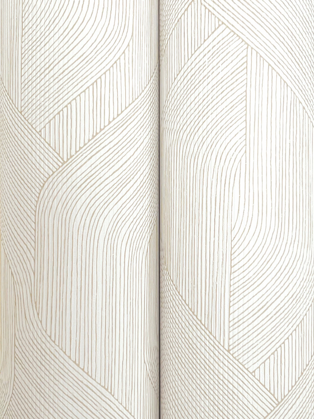Infinity Wide Width Wallpaper - Cream wallpaper detail