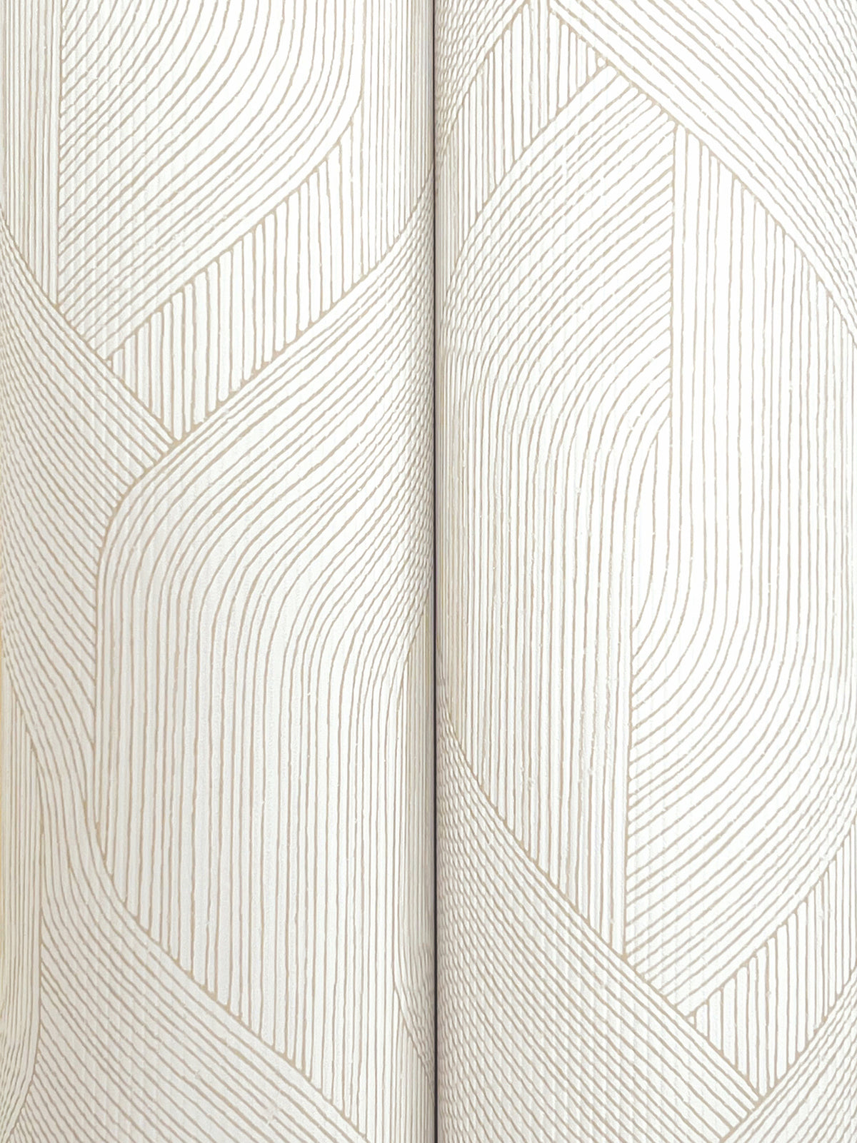Infinity Wide Width Wallpaper - Cream wallpaper detail