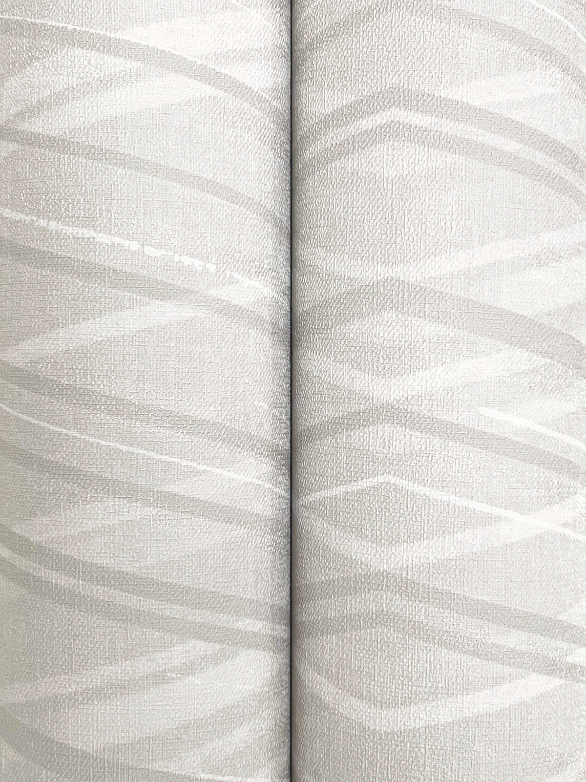 Focal Point Wide Width Wallpaper - Light Grey wallpaper detail