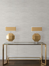 Load image into Gallery viewer, Focal Point Wide Width Wallpaper - Light Grey room setting