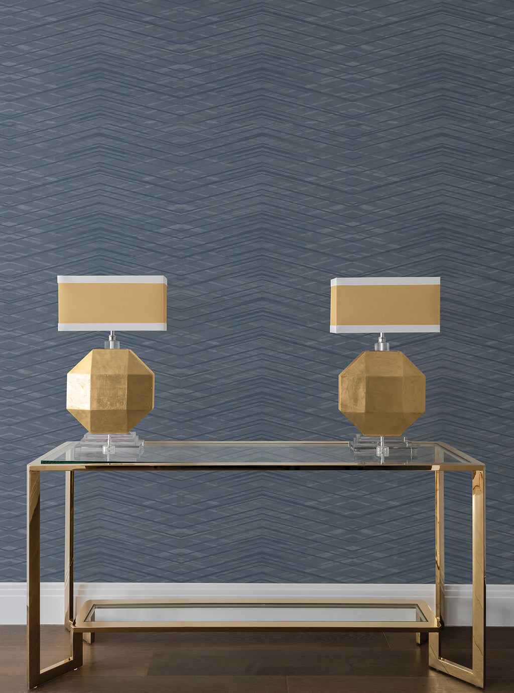 Focal Point Wide Width Wallpaper - Blue room setting