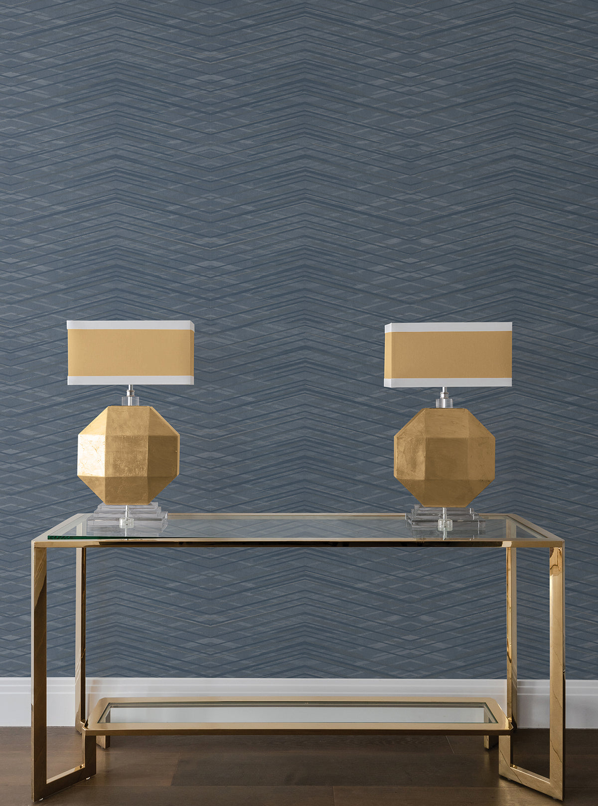 Focal Point Wide Width Wallpaper - Blue room setting