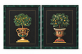pair of framed art-the garden urn