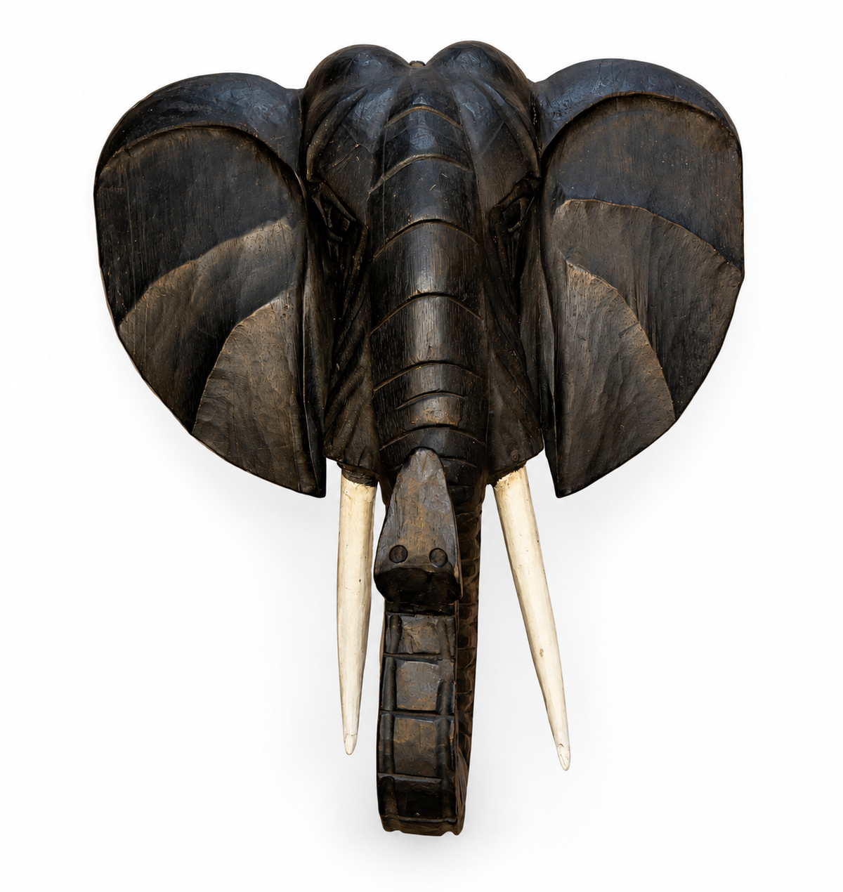 Wood Elephant Head