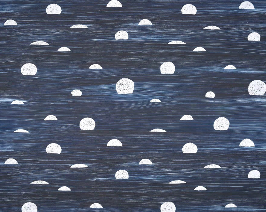 Belle lune wallpaper in Nuit
