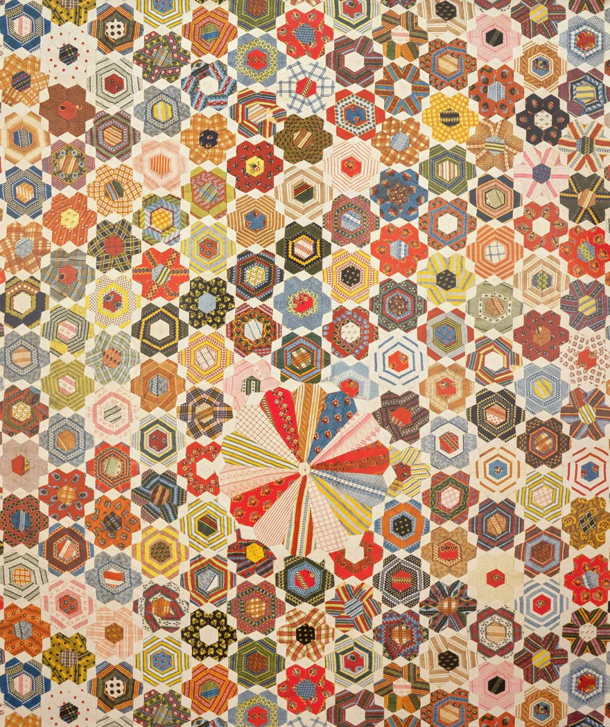 Quilt wallpaper in MULTICOLORE