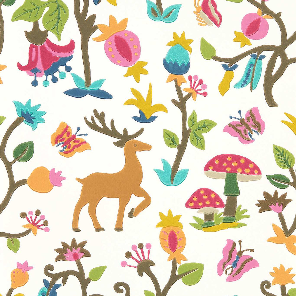 Forest of Dean Wallpaper by Sanderson - Bright/Multi