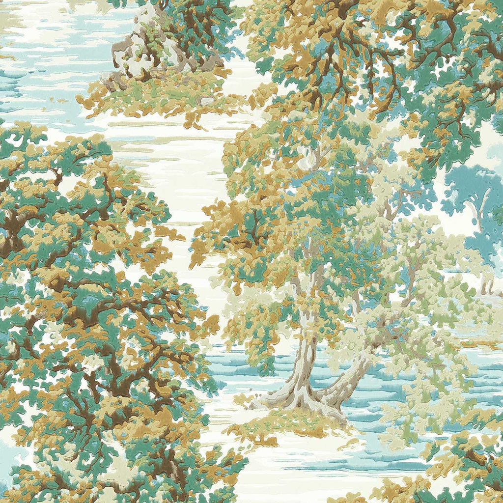Ancient Canopy Wallpaper by Sanderson - Moss