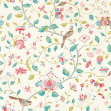 Load image into Gallery viewer, Aril's Garden Wallpaper by Sanderson - Blue Clay/Pink