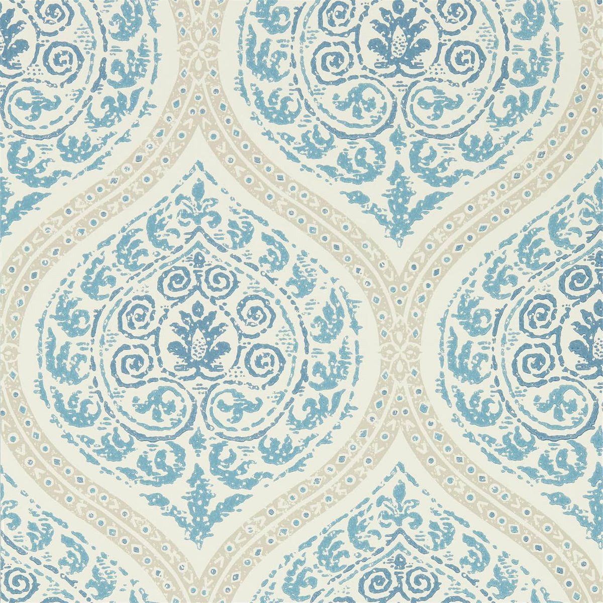 Madurai Wallpaper by Sanderson - Indigo