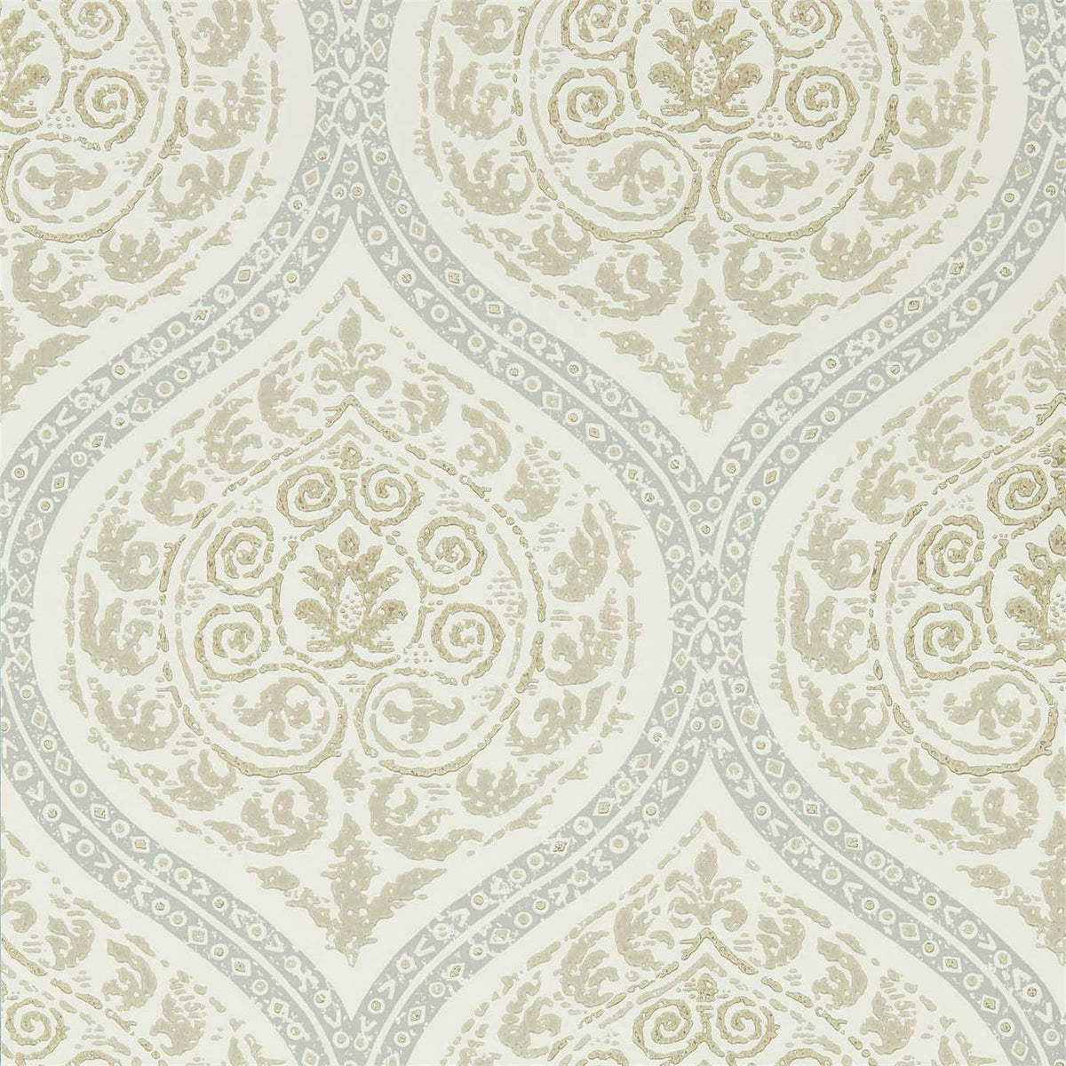 Madurai Wallpaper by Sanderson - Stone