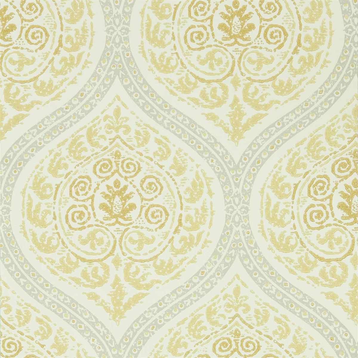 Madurai Wallpaper by Sanderson - Lemon