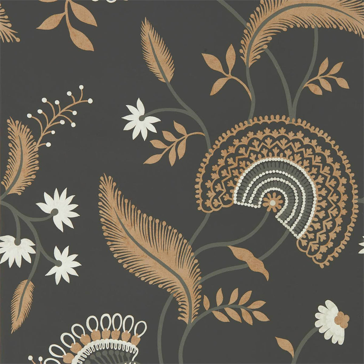 Hakimi Wallpaper by Sanderson - Ebony