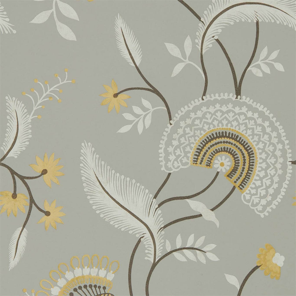 Hakimi Wallpaper by Sanderson - Ash Grey
