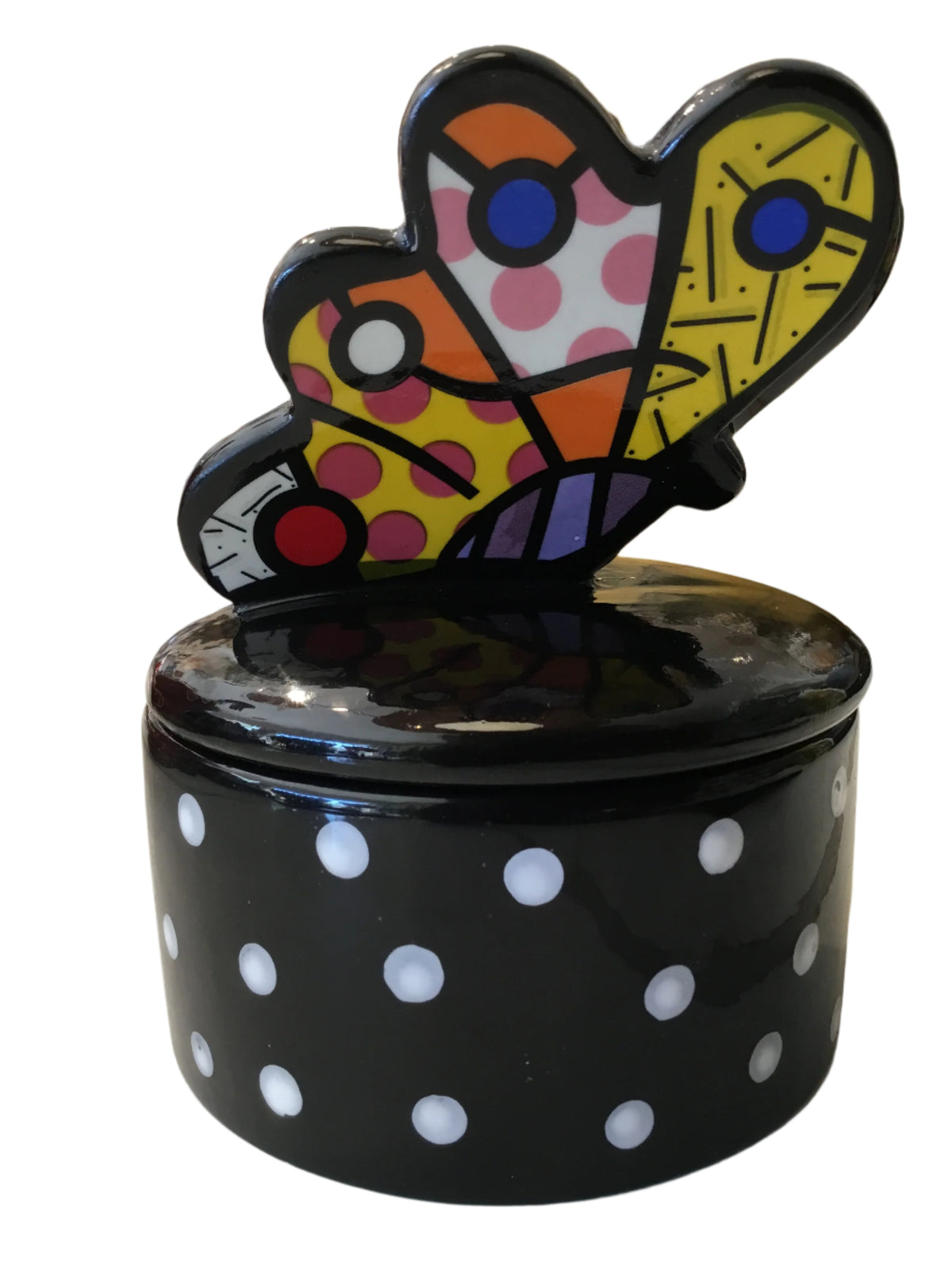 signed butterfly trinket box