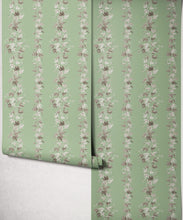 Load image into Gallery viewer, Bon Vivant Collection by Diane Bergeron - Antibes Decorative Textile Wallpaper - Colourway: Celadon - Roll