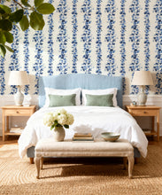 Load image into Gallery viewer, Bon Vivant Collection by Diane Bergeron - Antibes Decorative Textile Wallpaper - Colourway: Midnight - Insitu