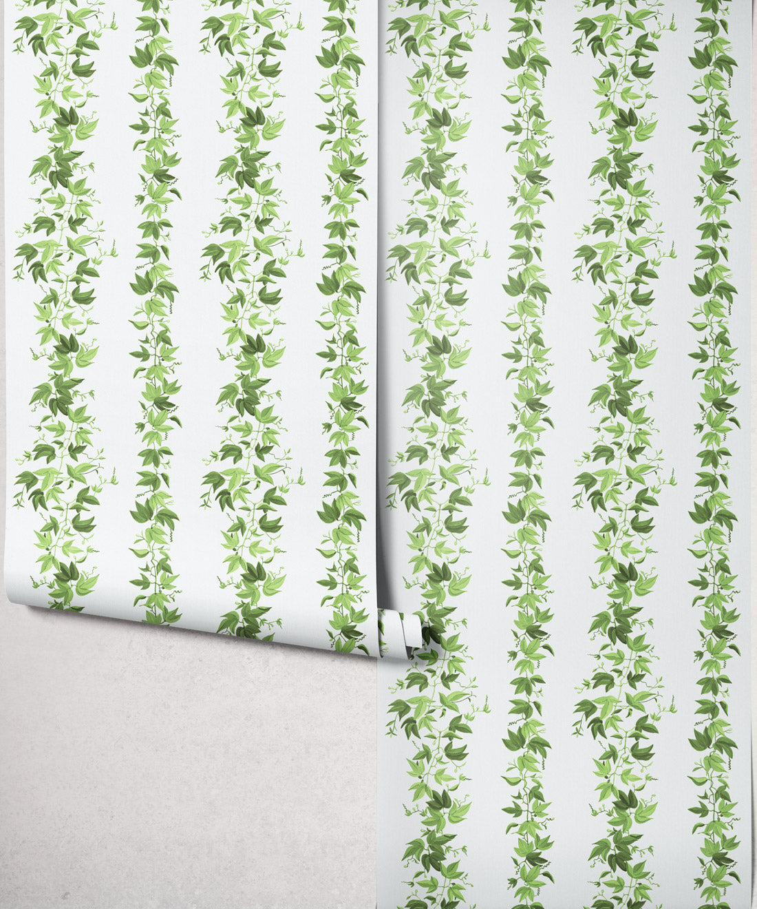 Bon Vivant Collection by Diane Bergeron - Antibes Decorative Textile Wallpaper - Colourway: Moss - Roll