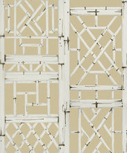 Load image into Gallery viewer, Bon Vivant Collection by Diane Bergeron - Briland Decorative Textile Wallpaper - Colourway: Camel - Swatch