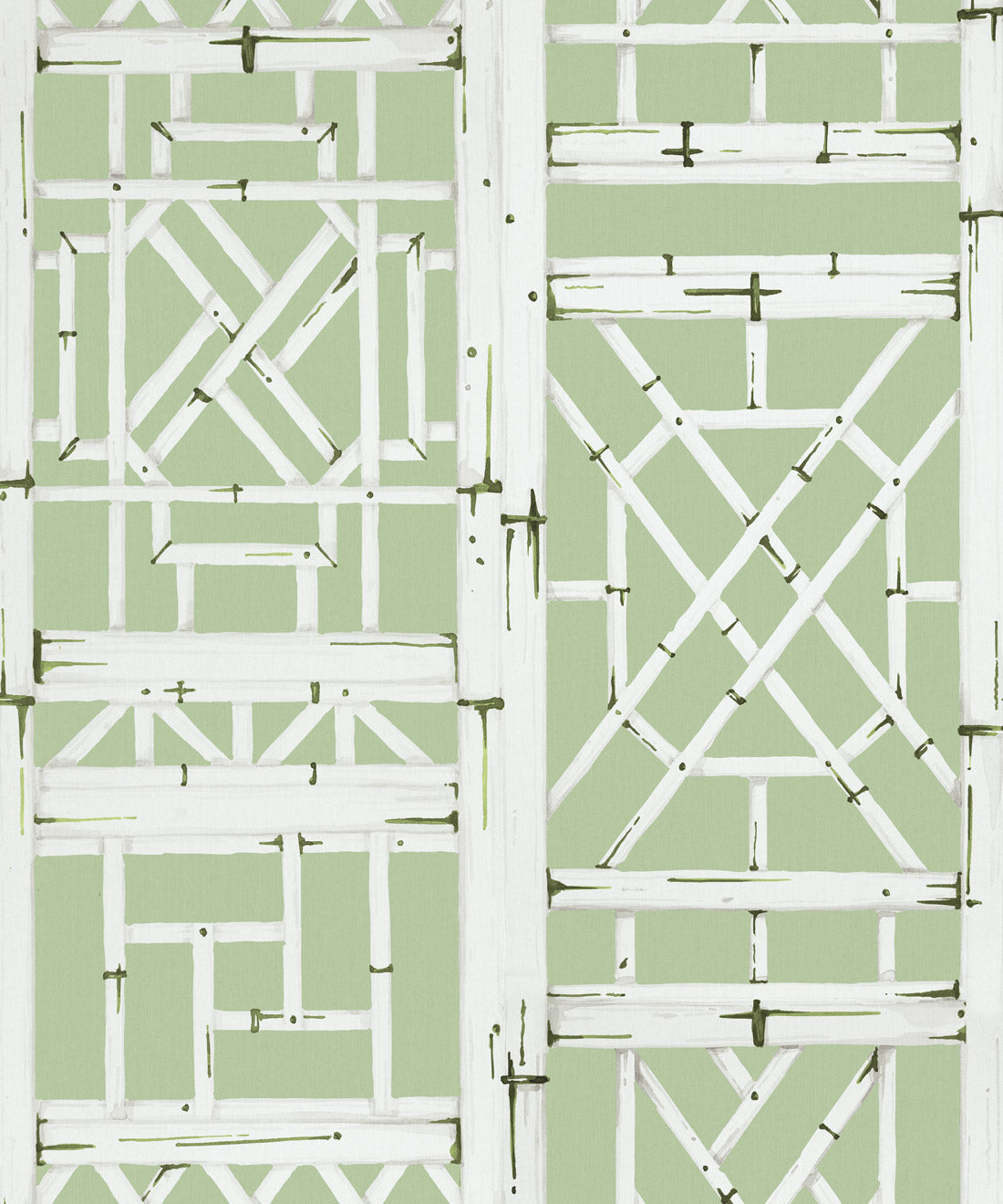 Bon Vivant Collection by Diane Bergeron - Briland Decorative Textile Wallpaper - Colourway: Celadon - Swatch