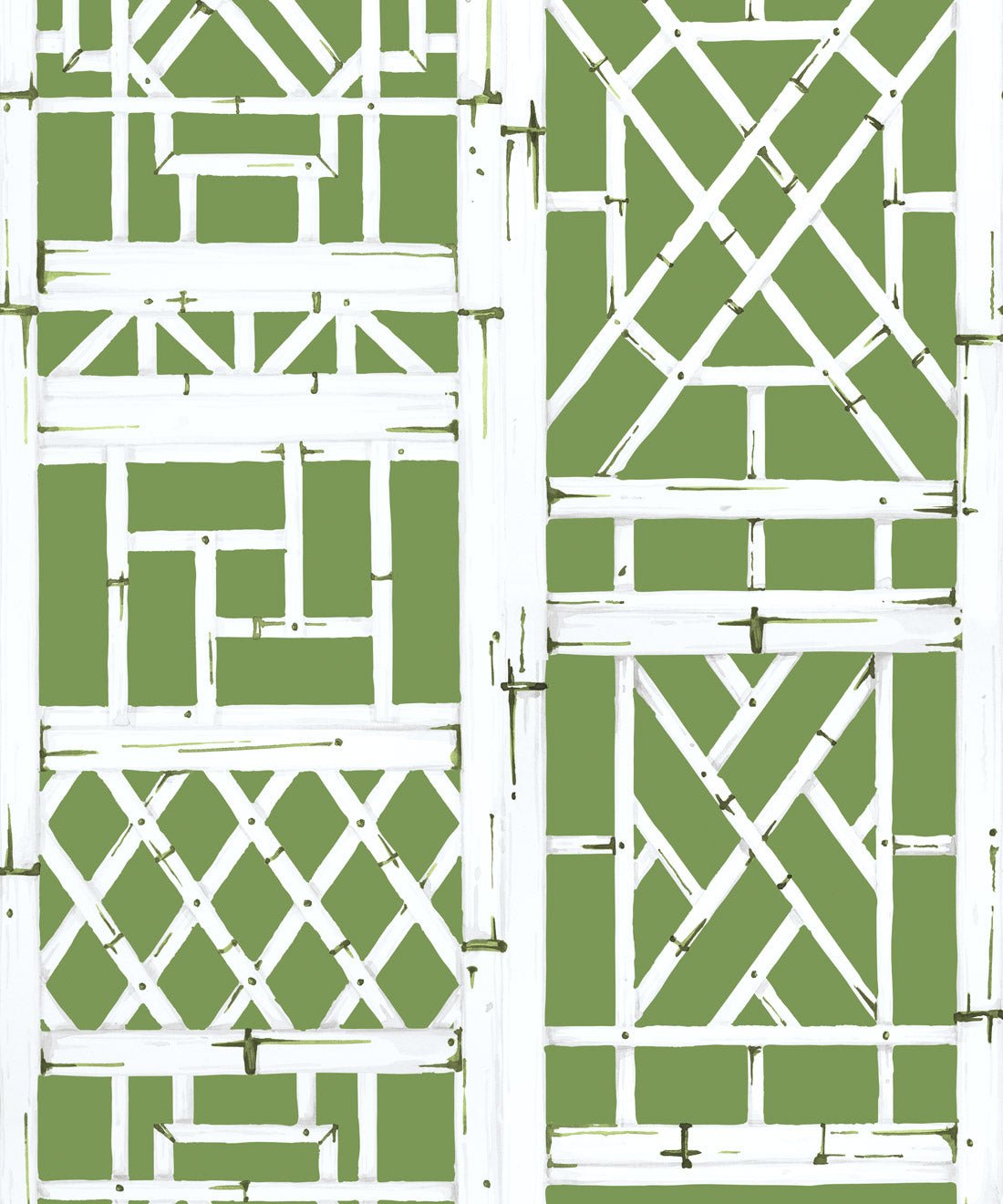 Bon Vivant Collection by Diane Bergeron - Briland Decorative Textile Wallpaper - Colourway: Moss - Swatch