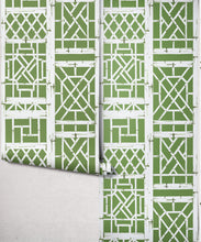 Load image into Gallery viewer, Bon Vivant Collection by Diane Bergeron - Briland Decorative Textile Wallpaper - Colourway: Moss - Roll
