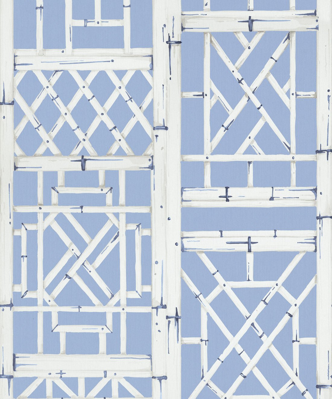Bon Vivant Collection by Diane Bergeron - Briland Decorative Textile Wallpaper - Colourway: Sky - Swatch
