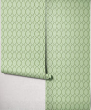 Load image into Gallery viewer, Bon Vivant Collection by Diane Bergeron - Chloe Decorative Textile Wallpaper - Colourway: Celadon - Roll