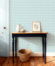 Load image into Gallery viewer, Bon Vivant Collection by Diane Bergeron - Chloe Decorative Textile Wallpaper - Colourway: Duck Egg - Insitu