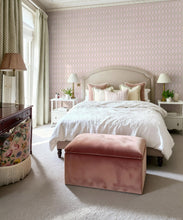 Load image into Gallery viewer, Bon Vivant Collection by Diane Bergeron - Chloe Decorative Textile Wallpaper - Colourway: Pink - Insitu