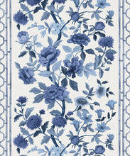 Load image into Gallery viewer, Bon Vivant Collection by Diane Bergeron - Edith Decorative Textile Wallpaper - Colourway: Blue - Swatch