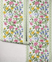 Load image into Gallery viewer, Bon Vivant Collection by Diane Bergeron - Edith Decorative Textile Wallpaper - Colourway: Pink - Roll