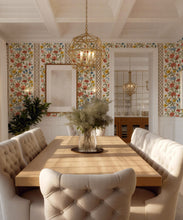 Load image into Gallery viewer, Bon Vivant Collection by Diane Bergeron - Edith Decorative Textile Wallpaper - Colourway: Terracotta - Insitu