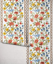 Load image into Gallery viewer, Bon Vivant Collection by Diane Bergeron - Edith Decorative Textile Wallpaper - Colourway: Terracotta - Roll