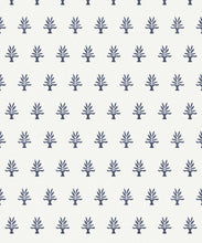 Load image into Gallery viewer, Bon Vivant Collection by Diane Bergeron - June Decorative Textile Wallpaper - Colourway: Indigo - Swatch