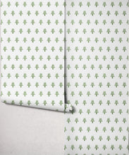 Load image into Gallery viewer, Bon Vivant Collection by Diane Bergeron - June Decorative Textile Wallpaper - Colourway: Moss - Roll
