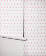 Load image into Gallery viewer, Bon Vivant Collection by Diane Bergeron - June Decorative Textile Wallpaper - Colourway: Pink - Roll
