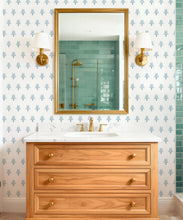 Load image into Gallery viewer, Bon Vivant Collection by Diane Bergeron - June Decorative Textile Wallpaper - Colourway: Powder - Insitu