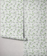 Load image into Gallery viewer, Bon Vivant Collection by Diane Bergeron - Libby Decorative Textile Wallpaper - Colourway: Lilac - Roll