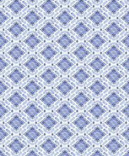 Load image into Gallery viewer, Bon Vivant Collection by Diane Bergeron - Mandalay Decorative Textile Wallpaper - Colourway: Blue - Swatch