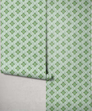 Load image into Gallery viewer, Bon Vivant Collection by Diane Bergeron - Mandalay Decorative Textile Wallpaper - Colourway: Green - Roll