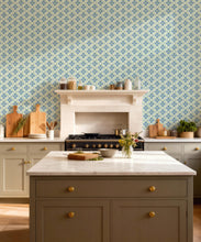 Load image into Gallery viewer, Bon Vivant Collection by Diane Bergeron - Mandalay Decorative Textile Wallpaper - Colourway: Moss - Insitu