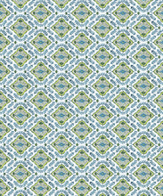 Load image into Gallery viewer, Bon Vivant Collection by Diane Bergeron - Mandalay Decorative Textile Wallpaper - Colourway: Peacock - Swatch